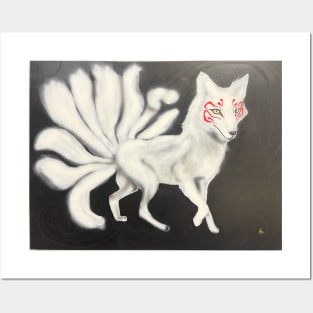 Fox Spirit (9 Tailed Fox) By Nikki Limpert Posters and Art